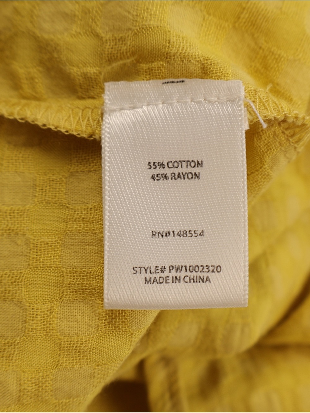 Indigo Rising Mustard Textured Button Front Tank Size Small - Picture 6 of 8